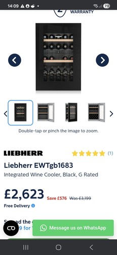 Liebherr wine fridge - liebherr, 1683