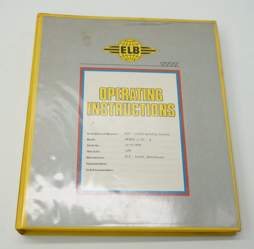 Elb surface grinder - grinder, model