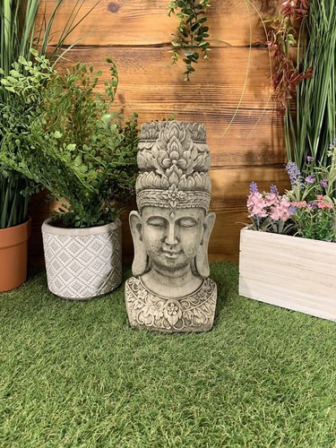 Stone garden zen buddha candle - stone,