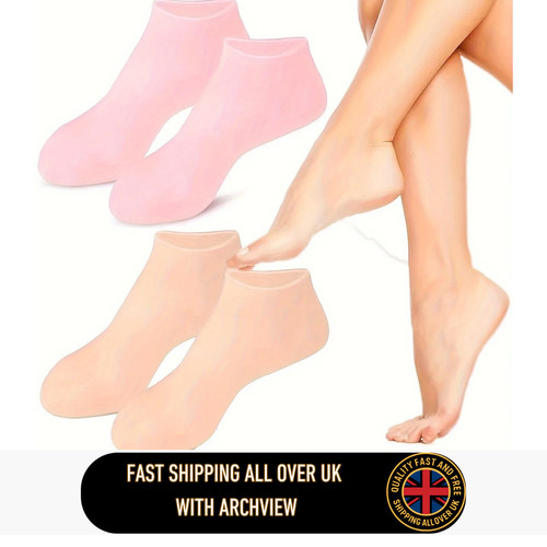 2pcs silicone foot care socks - silicone,