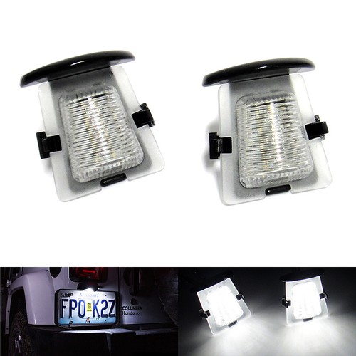 Led rear bumper licence - 2x,