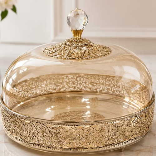 Luxury gold dessert serving - gold,