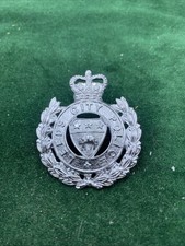 Vintage Obsolete Queens Crown Leeds City Police Policemans Metal Cap Badge