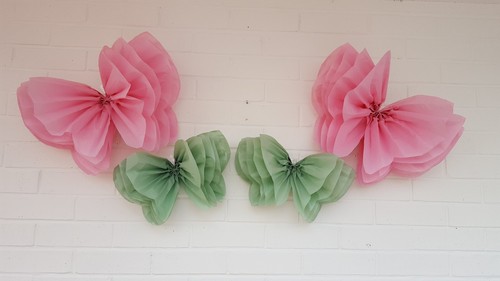 Butterfly fairy pompom paper
