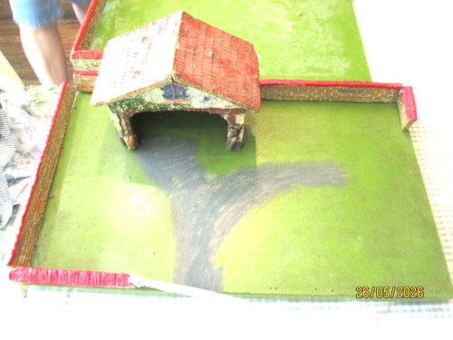 Elastolin farm shed and - shed,