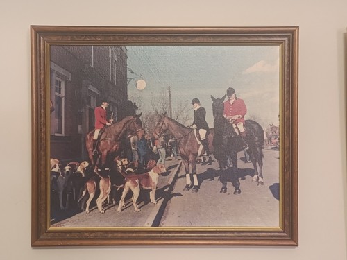 Vintage fox hunting print hunt - vintage,
