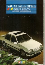 Vauxhall Opel Oct-Dec 1986 UK