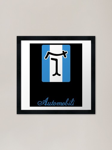 Detomaso automobili framed - detomaso,