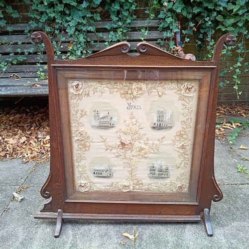 Vintage art nouveau silk fire - vintage,