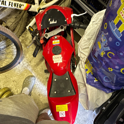 Red black pocket bike - black,