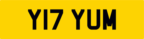 Y17 yum private car reg - private,