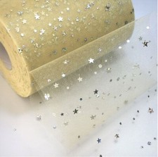 3yds Tulle Sequin Star & Moon