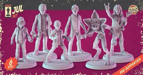 Stranger things miniature set - miniature,