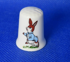STOKE-ON-TRENT  BONE CHINA THIMBLE COLLECTION -PETER RABBIT