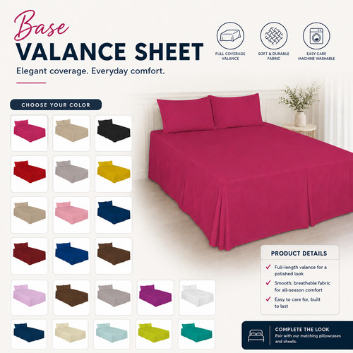 Base valance sheet polycotton - base,
