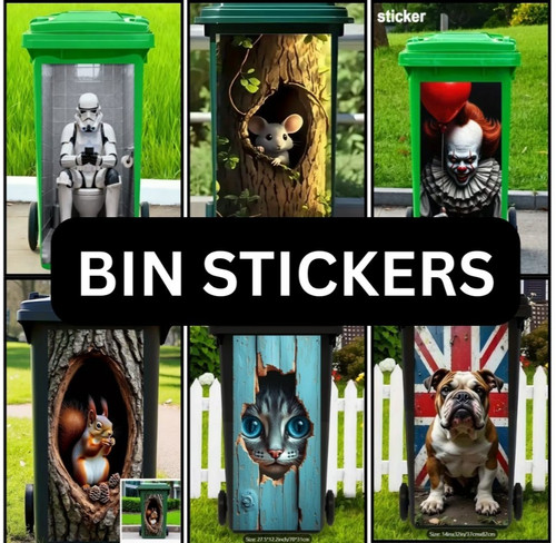 Wheelie bin sticker trash - wheelie,
