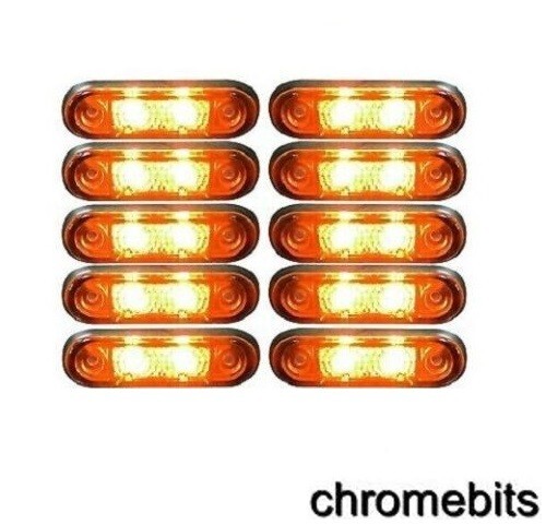 10x 24v flush - 24v, orange
