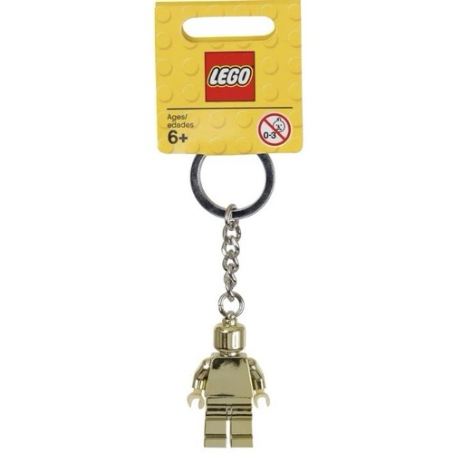 Lego gold minifigure keyring - lego,