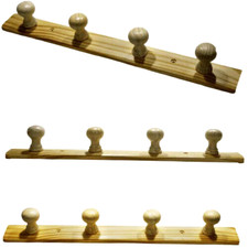 4 Pegs Wooden Coat Rack Hooks