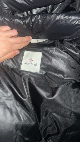 Moncler black down puffer - down,