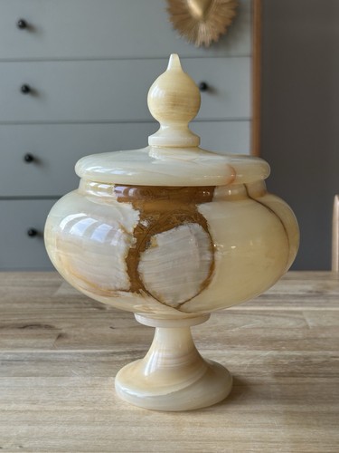 Vintage onyx decorative lidded - vintage,