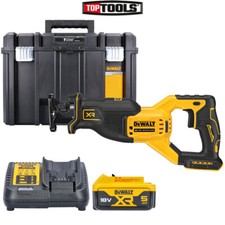 DeWalt DCS382 18V Brushless Reciprocating Saw + 1 x 5Ah Battery, Charger & Case