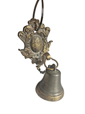 Antique Brass Door Bell Wall Mounted Bell Brass Door Bell 15cm  long
