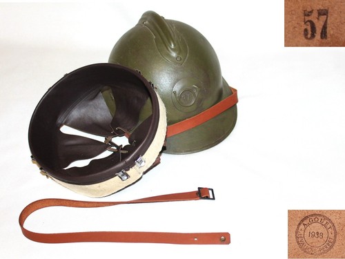 Leather brown liner - , helmet