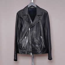ALL SAINTS Leather Jacket Mens