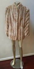 FAUX FUR VTG BLONDE MOB WIFE