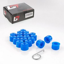 20x Rims Wheel Bolt Cover Cap Hexagon 0 21/32in Blue for Mercedes Car