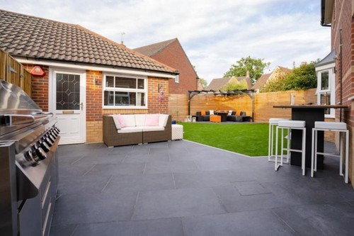 Porcelain garden paving - garden,