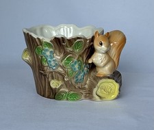 Vintage Hornsea Fauna Royal Pottery 51 Squirrel On A Tree Cottage Core Ornament
