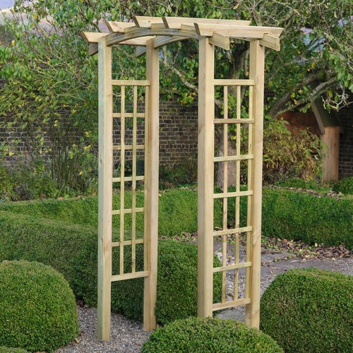 Adjustable wooden garden arch - wooden,