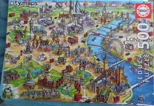 Educa puzzle city maps - maps,