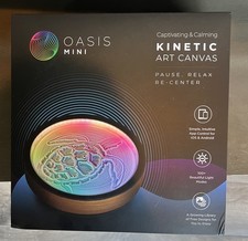Oasis Mini Kinetic Sand Art, Real Bamboo, Zen Stress Relief With 3 Balls