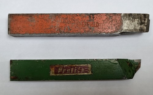 Vintage lathe tool bits - lathe,