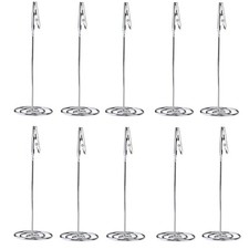10 Pcs Stainless Steel Memo Clip Holders with Clasp for Paper