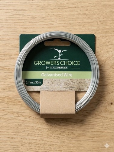 Tildenet 30m 1mm galvanised - 30m/,