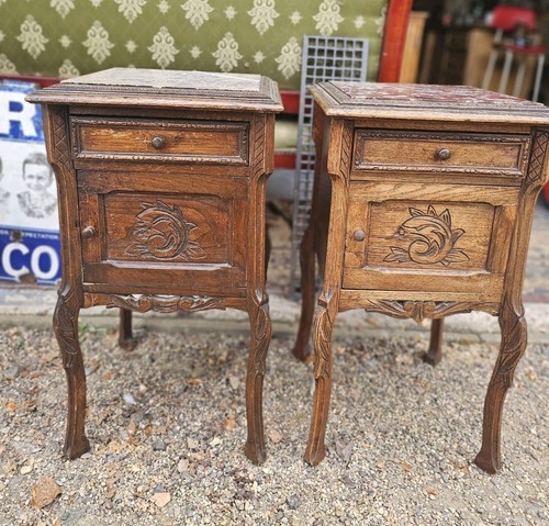 Pair french style oak - of,