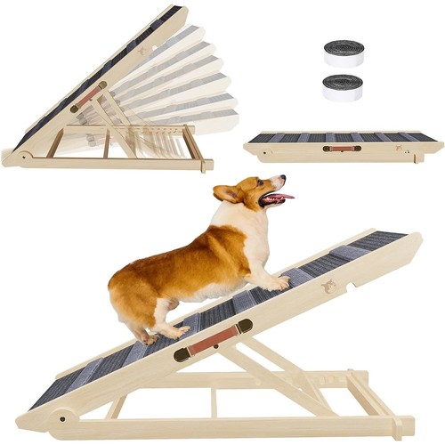 Wooden dog ramp adjustable - dog,