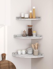 Floating corner shelf wooden - shelf,