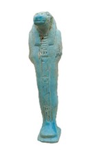 ANCIENT EGYPTIAN GLAZED FAIENCE STATUETTE CA 500BCE SUPERB