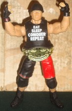 WWE WRESTLING FIGURE MATTEL ELITE BROCK LESNAR WITH UNDISPUTED BELT SHIRT & HAT
