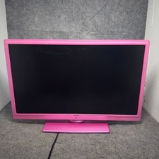 Bush 24" Freeview HD LED TV Built In DVD Player Pink 50hz 45w HDMI Thin Bedroom