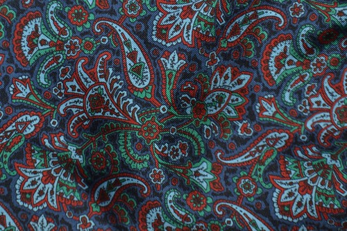 Liberty navy blue silk ascot - , /