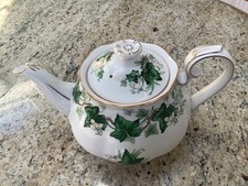 Vintage Royal Albert Ivy Leaf Teapot. Bone China 