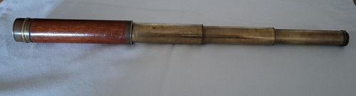 Antique brass and mahogany - antique,