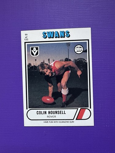 1976 scanlens vfl card 99 - card, #99
