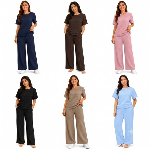 Ladies 2pc bubble knit ord - co,